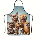 Cat Cartoon Apron 1 CCA1