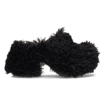 Siren Shaggy Fur Clog - Black M9W11