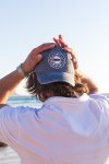 Stone-washed Dad Cap In Denim Blue