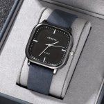 1PC Men's Simple Business Square Quartz Watch Men's Accessories
