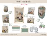 Cot Duvet Bedding Brahman Field Beige Set