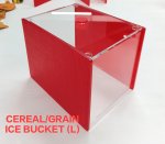 Ice Bucket – Red & Clear