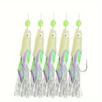 1 Pack Fishing Sabiki Rig Dressed Barbed Hook With Luminous Bead Accessories For Freshwater And Saltwater