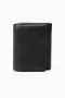 Genuine Leather Bi-fold Wallet Black