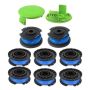 String Trimmer Spool Line For Greenworks 24V 40V 80V 8 Spool 2 Cap