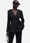 Textured-weave Blazer - Black