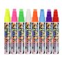 8 Neon Bright Liquid Chalk Markers - 10MM Reversible Chisel & Bullet Tip