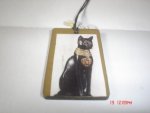 Bastet Wooden Pendant AM1