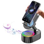 Akllccr Wireless Induction Audio Bluetooth Speaker 5IN1 Phone Holder Emergency Rechargeable 3000MAH With Colorful Ambient Light