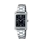 Casio Womens Black Analogue Metal Strap WATCH-ITP-1234DD-1ADF