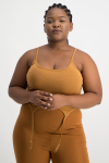 Gabby Strappy Tank Top - Brown Sugar - XL