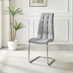 Enzo Faux Leather C Frame Dining Chair