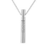 Bar Pendant Line Silver