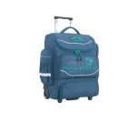 Boomerang X Large Trolley Backpack Royal With Green Zip