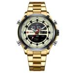 Curren 8404 Digital Analog - 49MM Gold