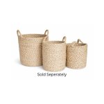 Kapisa Grande Round Basket With Handles.
