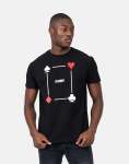 Poker Print Black T-Shirt - XXL Black