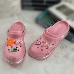 Women's Summer Clogs With Diy Charms Cute Breathable Beach Slide Shoes Lightweight Outdoor Garden Sandals