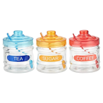 Glass Canister T c s Color