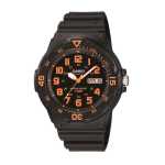 Casio Black And Orange Youth Resin Unisex Watch MRW-200H-4BVDF