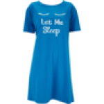 Ladies Solid Blue Sleepdress S-xxl