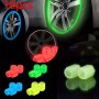 16PCS Glow-in-the-dark Tire Valve Caps For Bikes Cars & Motorcycles - Hexagonal Abs Fluorescent Covers