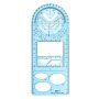 1PCS Multifunctional Geometric Ruler Geometric Drawing Template Measuring Tool Plastic Draft Rulers Students For School Office Supplies