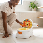 Childrens Potty Training Toilet With Backrest