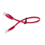 Cyberdyne CZK-1030 Cat. 5E Utp Strand Cable Red 30CM Patch Panel
