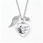 Necklace Angel Heart Wings Ashes Keepsake Cremation Memorial Urn For Gift