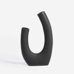 Horn Vase - Black - Medium