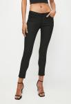 Guess Womens Low Rise Skinny Jeans In Black Wash - Black Wash 34