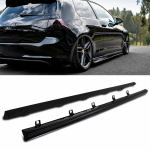 Volkswagen Golf 7 7.5 Side Skirt Extensions – Gloss Black