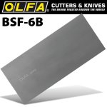 Olfa Scraper Blades Extra Heavy Duty X6 For BSR200&BSR300 100MMX0.45MM