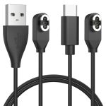 Amzpas Charging Cable For Shokz Openswim Pro S710 Bone Magnetic Charger For Usb-c & Usb-a To 4-PIN Magnetic Connector Replacemen