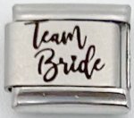 9MM Laser Italian Charm - Team Bride