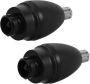 2 Nose Hair Trimmer Replacement Heads Universal Precision Cutting Spare