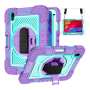 Tuff-Luv Armour Jack Rugged Case With Strap For Apple Ipad MINI 6/7 Purple/turquoise MF3796