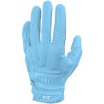 Nxtrnd G3 Padded Football Gloves Sticky Padded Receiver & Lineman Gloves Columbia Blue Medium