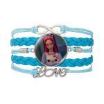 Demon Hunters Lightweight Braided Bracelet With Colorful Cartoon Print