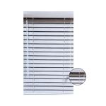 50MM 180 X 200CM Fauxwood Pvc Blinds White