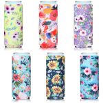 Bbto 6 Pieces Slim Can Sleeves 12 Oz Reusable Neoprene Bottle Insulator Sleeve Beverage Can Coolers For Energy Drink Holder And