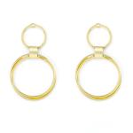 Goldair Gold Tone Round Drop Earrings