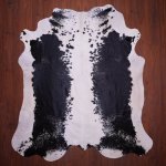 Aa Grade Nguni Hide 653 Black white XL - Extra Large Black white Panelled