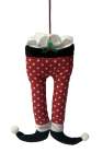 Hanging Legs With Dot White & Red 25.4CM