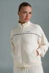 Zip Through Sweat Top - XL Milk