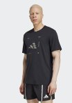 Adidas Performance Climacool Training Camo Logo Graphic Tee - Black