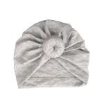 4AKID Baby Turban Hat - Grey