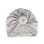4AKID Baby Turban Hat - Grey