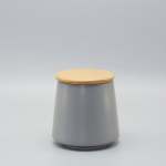 Grey Ceramic Storage Canister - Small 8.5 X 10.5CM
